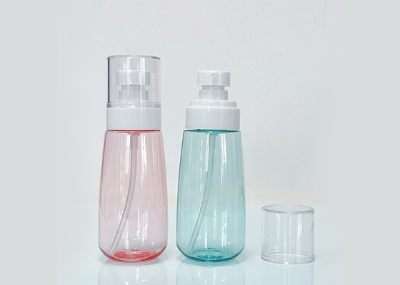 Private Logo Blue Plastic Cosmetic Bottle 60ml 2oz Liquid  Fine Mist Sprayer
