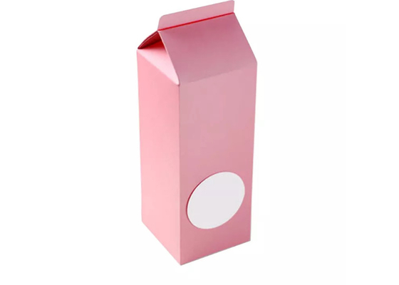 JIAZI Pantone Printing Milk Shape Cosmetic Paper Packaging Bottle Packing Box