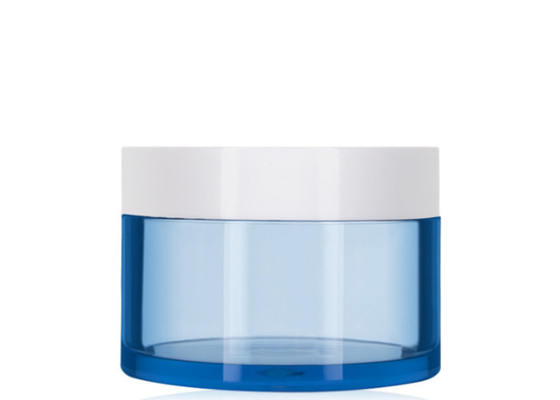 SGS Blue 8 Oz Plastic Cosmetic Jars 250ml Skin Care Cream Packaging