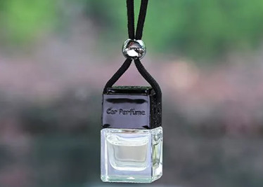 Square Hanging Car Perfume Bottle Pendant 8ml Perfume Bottles