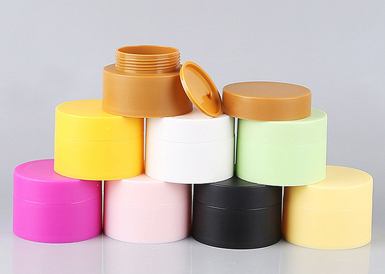 Silk Print PP Plastic Double Wall Plastic Jar With Screw Lids 3ml-80ml