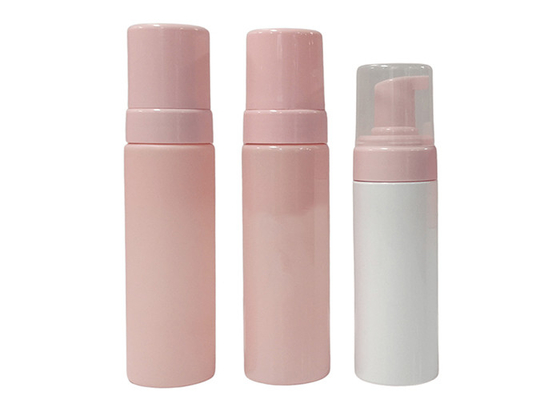 150ml Pink Round Face Mousse Shampoo Packaging Bottle thicken bottom