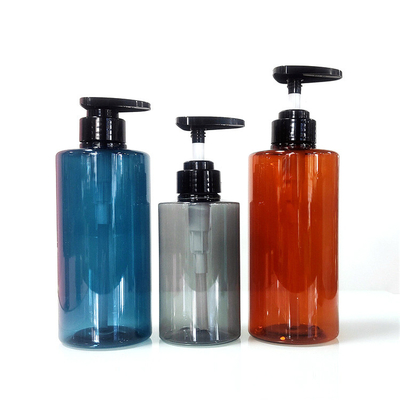 Shampoo 300ml 500ml Cosmetic Lotion Pump Bottle Green Amber Boston Round