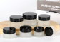 Frosted Glass Beauty Jars 5g-200g Cosmetic Cream Glass Jar With Gold Lip