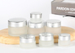Frosted Glass Beauty Jars 5g-200g Cosmetic Cream Glass Jar With Gold Lip