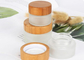Thickened Bottom 100g Hand Cream Glass Jar Bamboo Cream Jars Eco Friendly