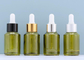 Olive Green Cosmetic Dropper Bottle 30ml Slanted Shoulder No Leakage