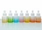 Multicolor 20ml Glass Cosmetic Dropper Bottle With Pipette Thick Bottom