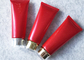Offset Printing 200ml Red Plastic Cosmetic Tube For Face Wash Cream