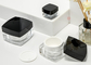 Square 50ml Transparent Acrylic Cosmetic Jar  Double Wall Plastic Jars PP Inner