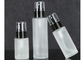 1 Ounce Glass Spray Cosmetic Pump Bottle With Silver Caps User Friendly