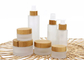 JIAZI Bamboo Cap Cosmetic Pump Bottles Jars Set 20ml -120ml Multi Color