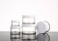 Refillable 250ml Cream Jar , Clear Plastic Pet Jars Heat Resistance
