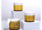 Wear Resisting 50g Food Grade Plastic Cosmetic Jar Yellow Hand Lotion Containers