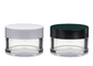 Plastic Clear Body Scrub Jar 100ml Cosmetic Packaging Containers Wide Mouth