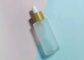 Clear Cosmetic Serum Bottles 50ml Empty Skincare Containers With Silver Dropper Lid