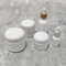 Glass Porcelain Empty Skincare Jars 15g-100g Shiny And Matte Surface