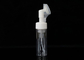 Empty Shampoo Package 100ml Foaming Bottle White Face Wash With Silicone Brush